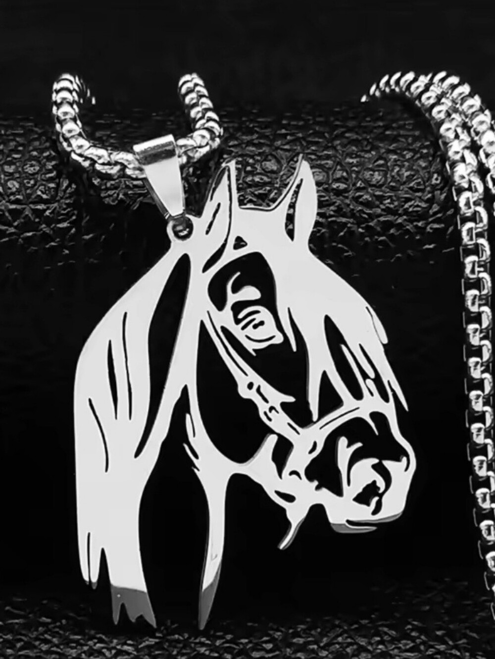 Silver Horse Necklace